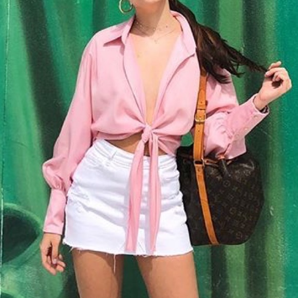 Hollister White Mini High Rise Skirt - Picture 2 of 4